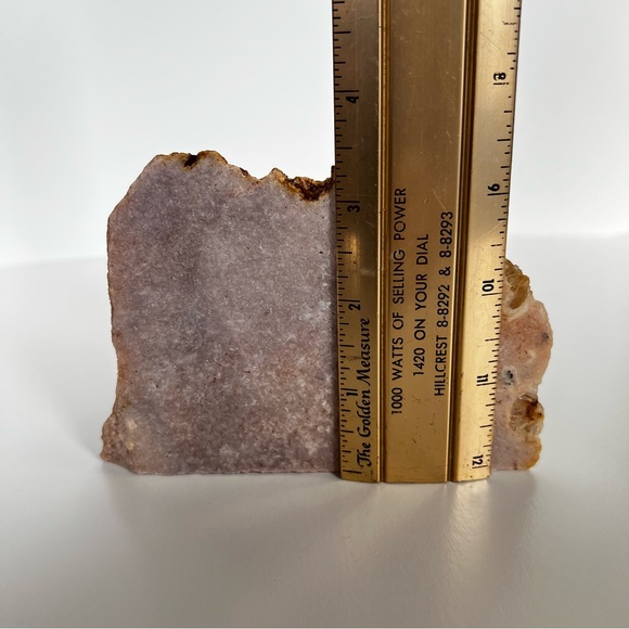 Pink Amethyst Half Polished Half Rough Display Specimen From Brazil New Crystal - Picture 10 of 10